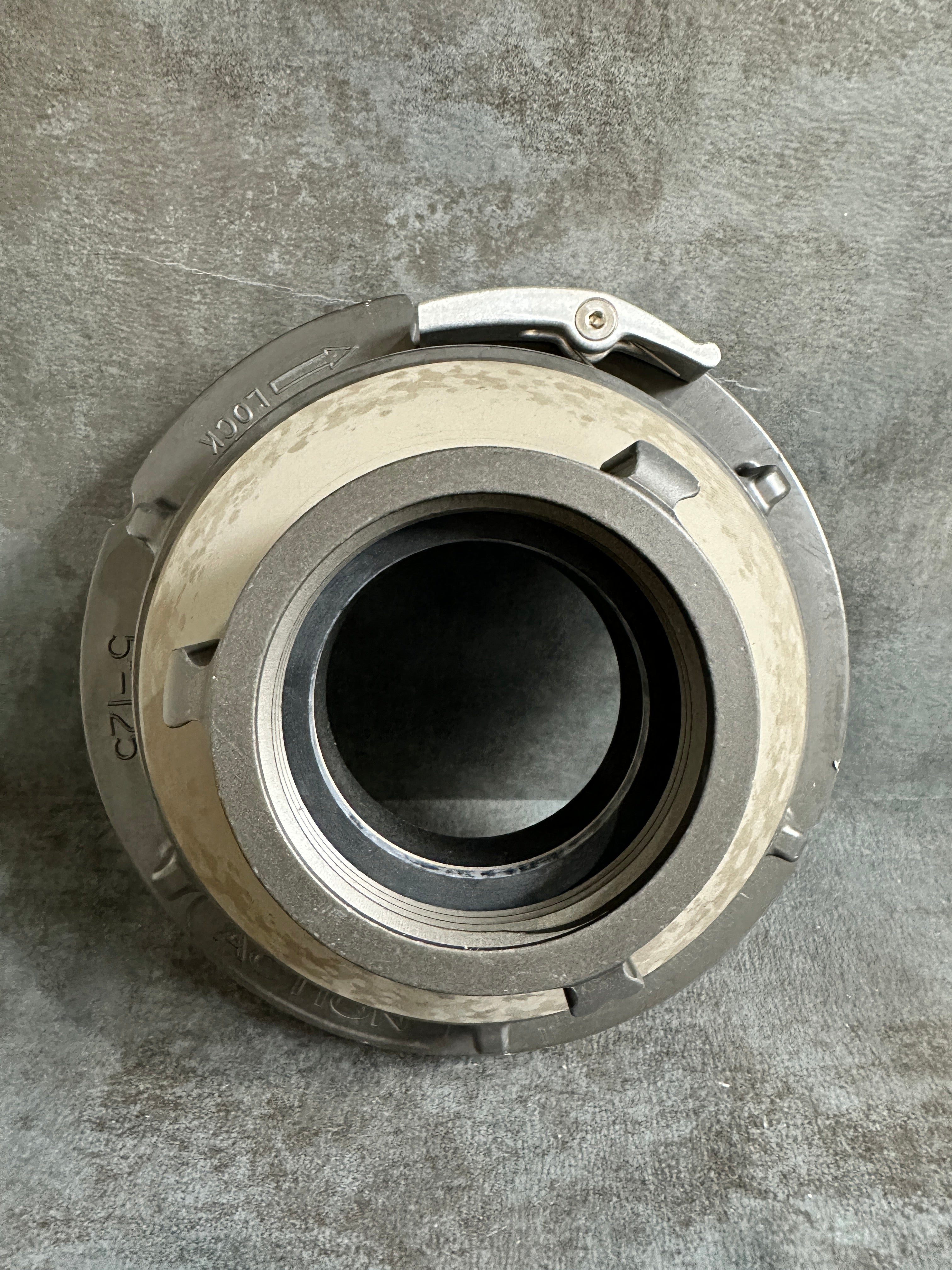 2.5" F.NST SWIVEL X 5" STORZ ALUMINUM ROCKER LUG ADAPTER