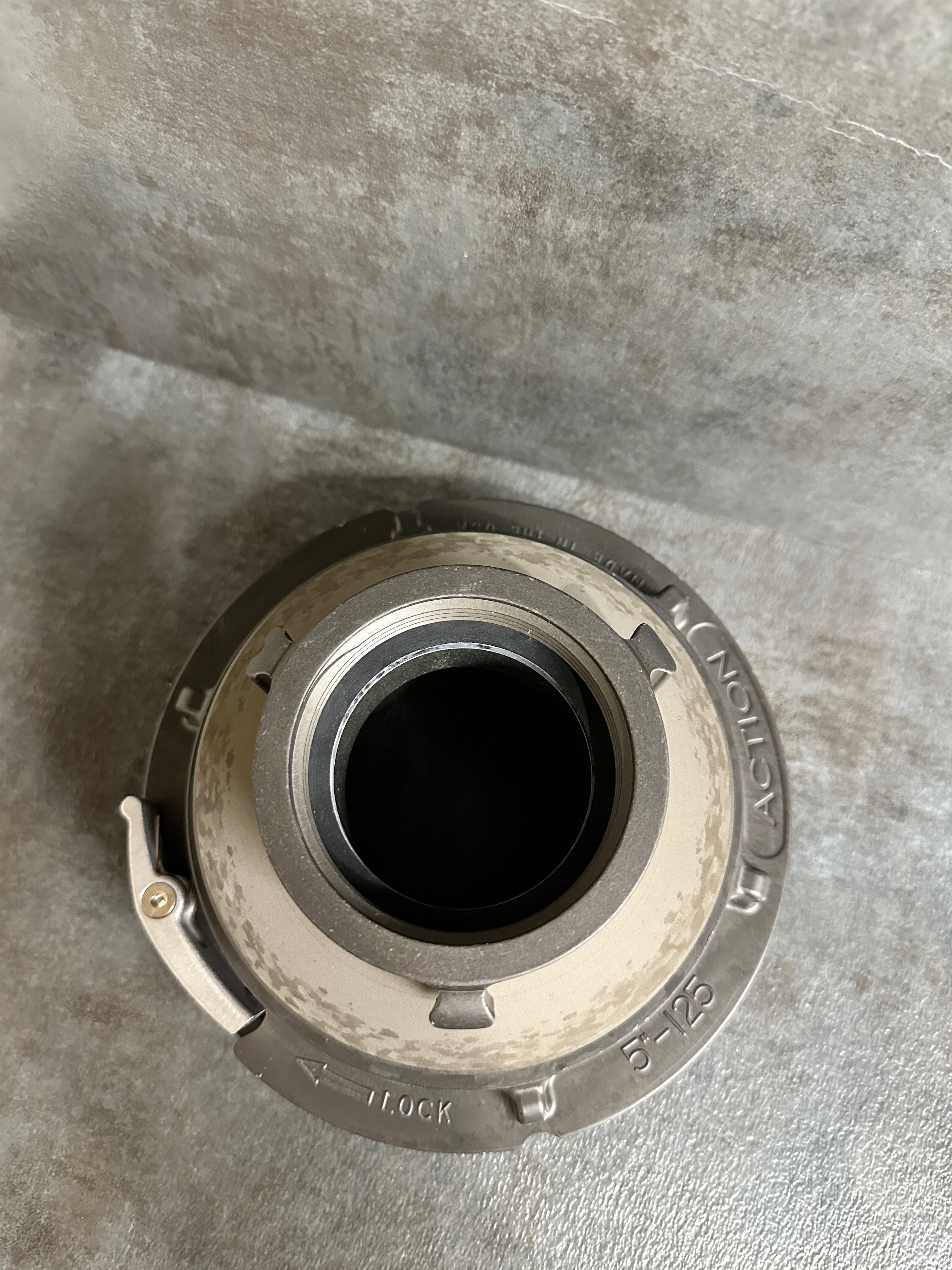 2.5" F.NST SWIVEL X 5" STORZ ALUMINUM ROCKER LUG ADAPTER