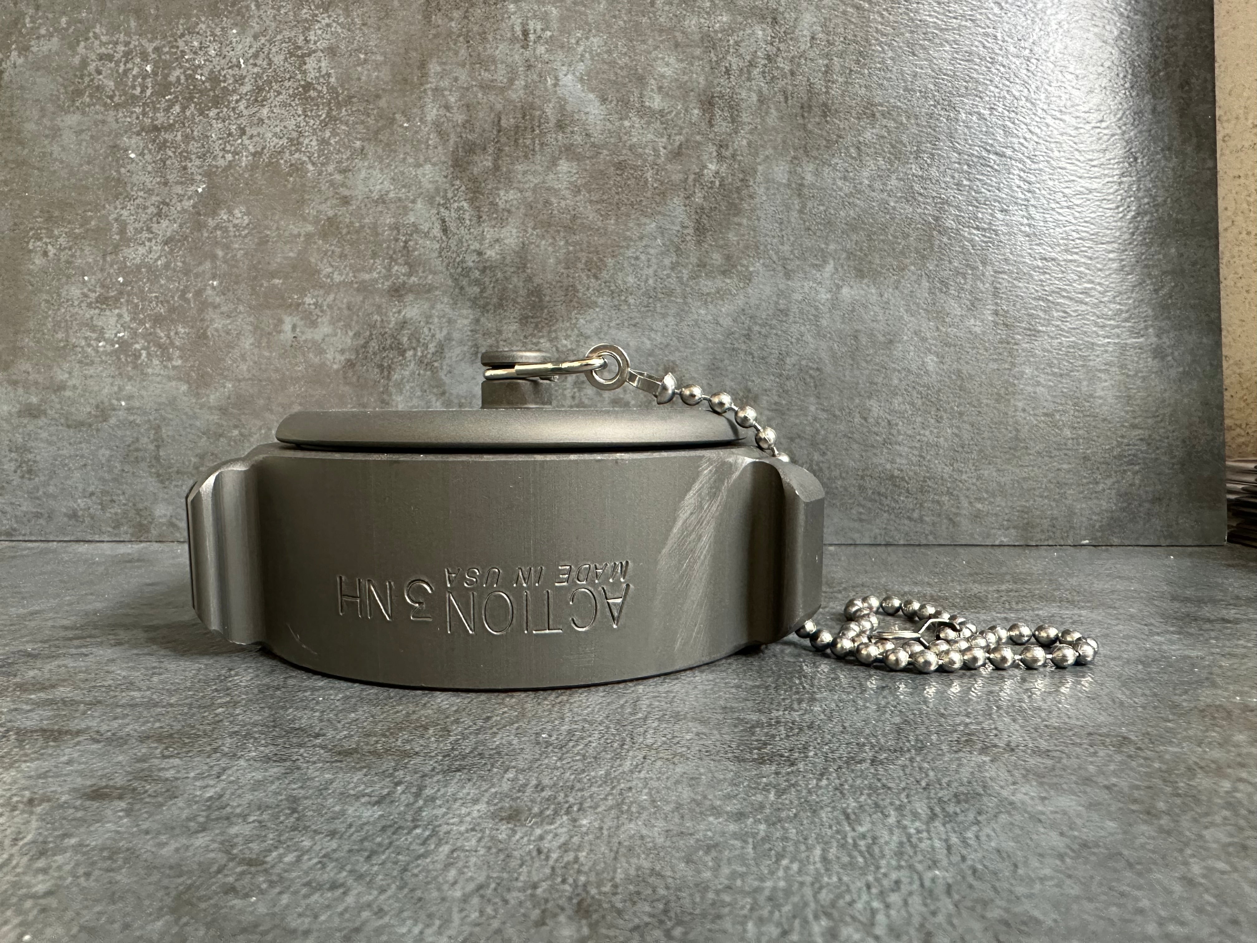 Action 3" F.NST Rocker Lug Aluminum Cap with Chain