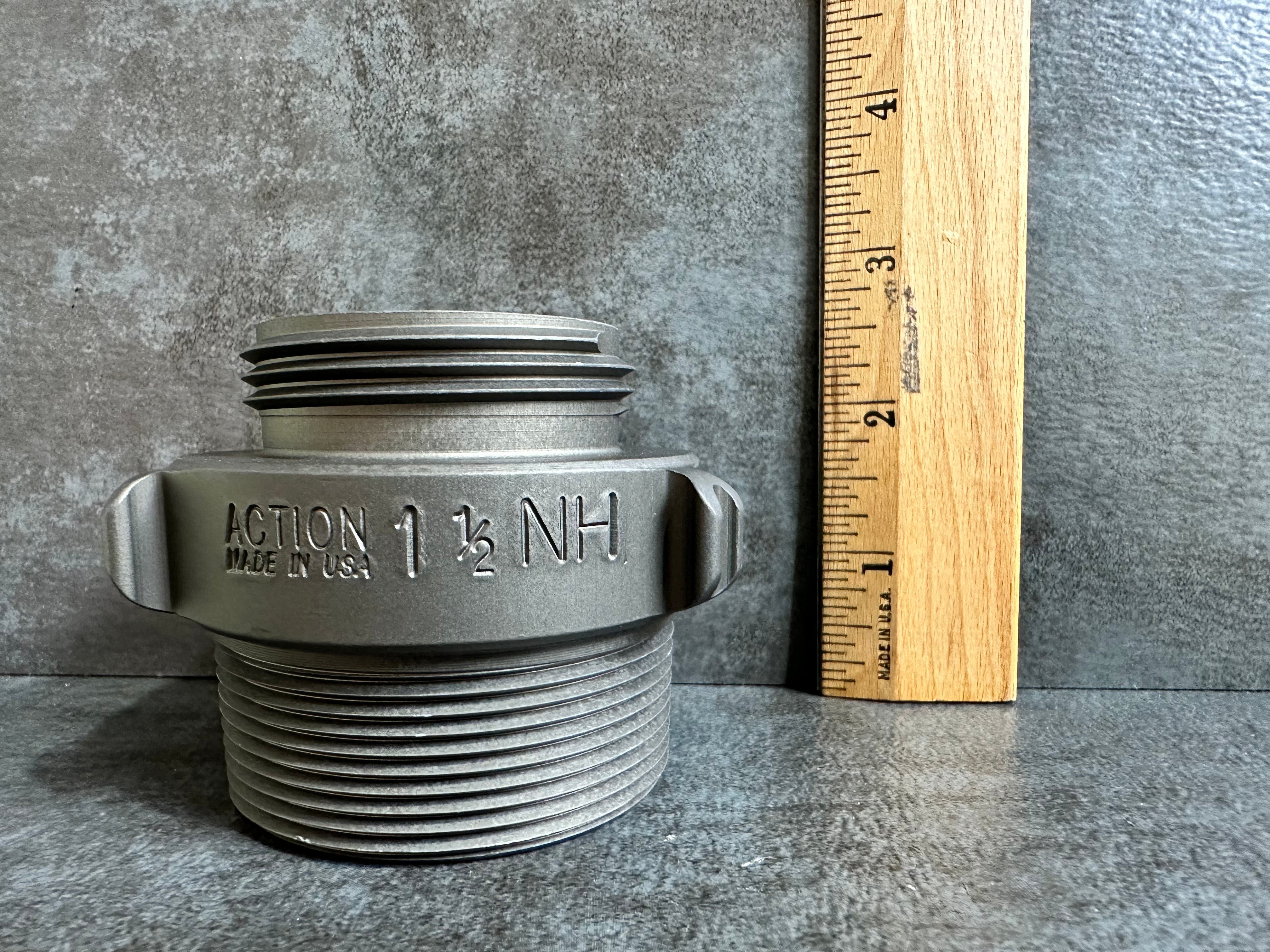 1.5" M.NST X 2" M.NPT ALUMINUM ROCKER LUG ADAPTER