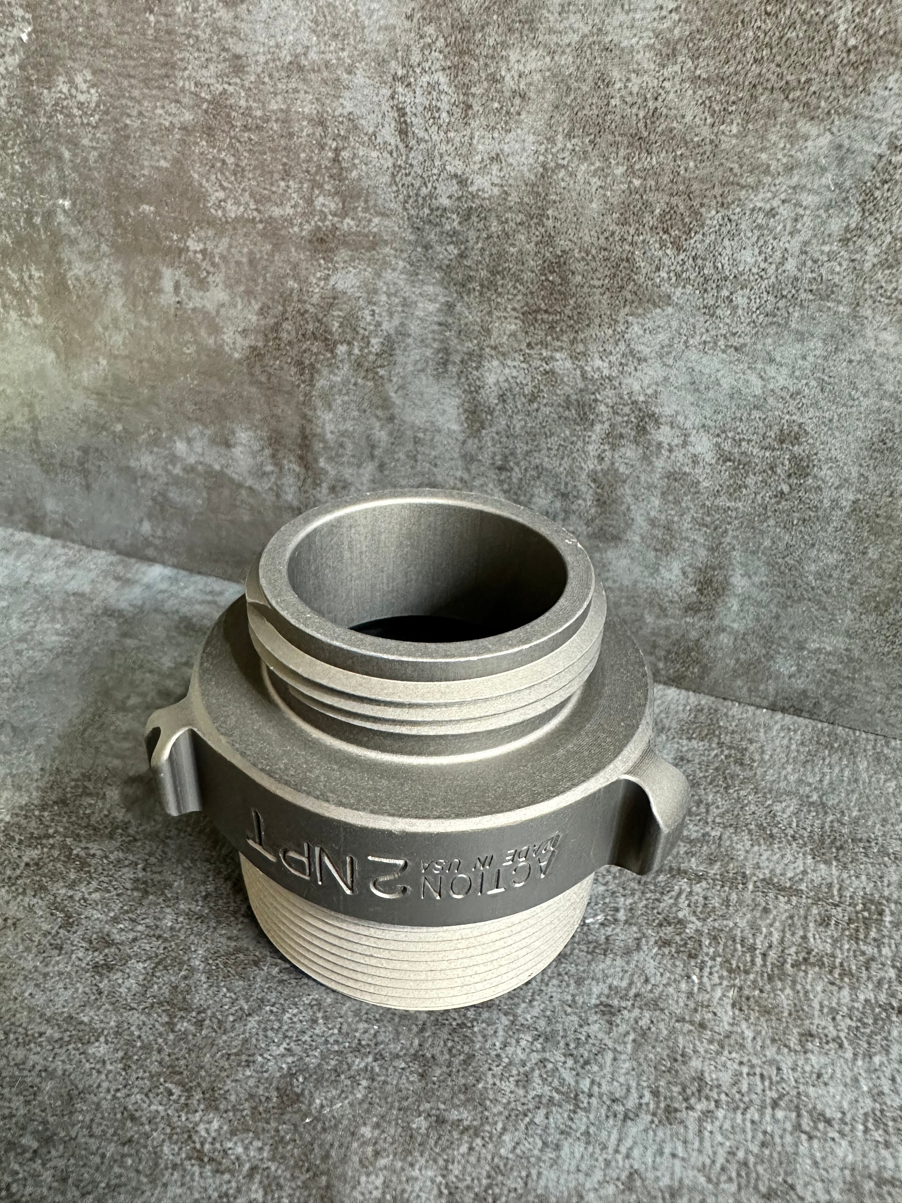 1.5" M.NST X 2" M.NPT ALUMINUM ROCKER LUG ADAPTER