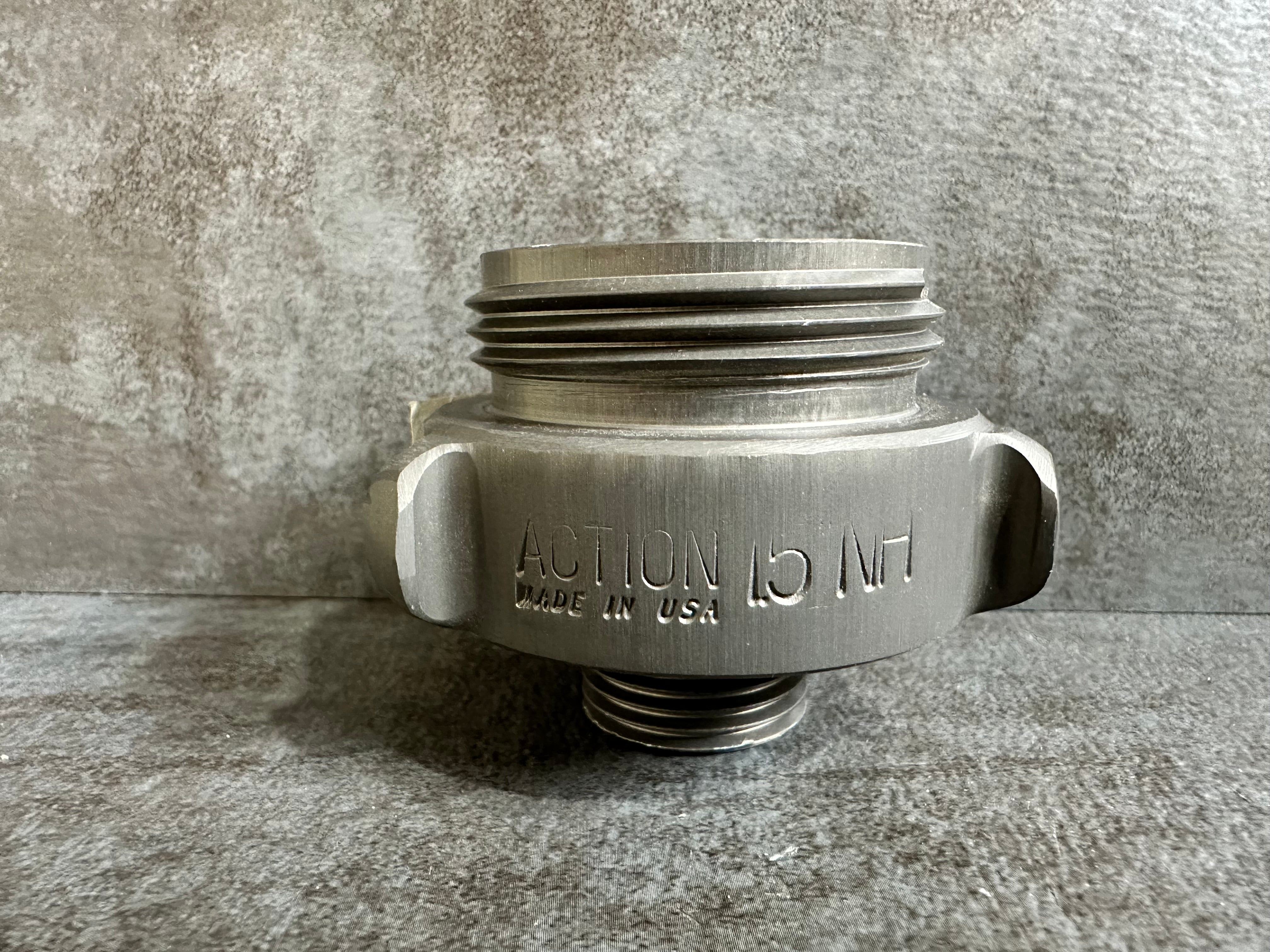 1.5" M.NST X 3/4" Male Garden Hose Thread ALUMINUM ROCKER LUG ADAPTER