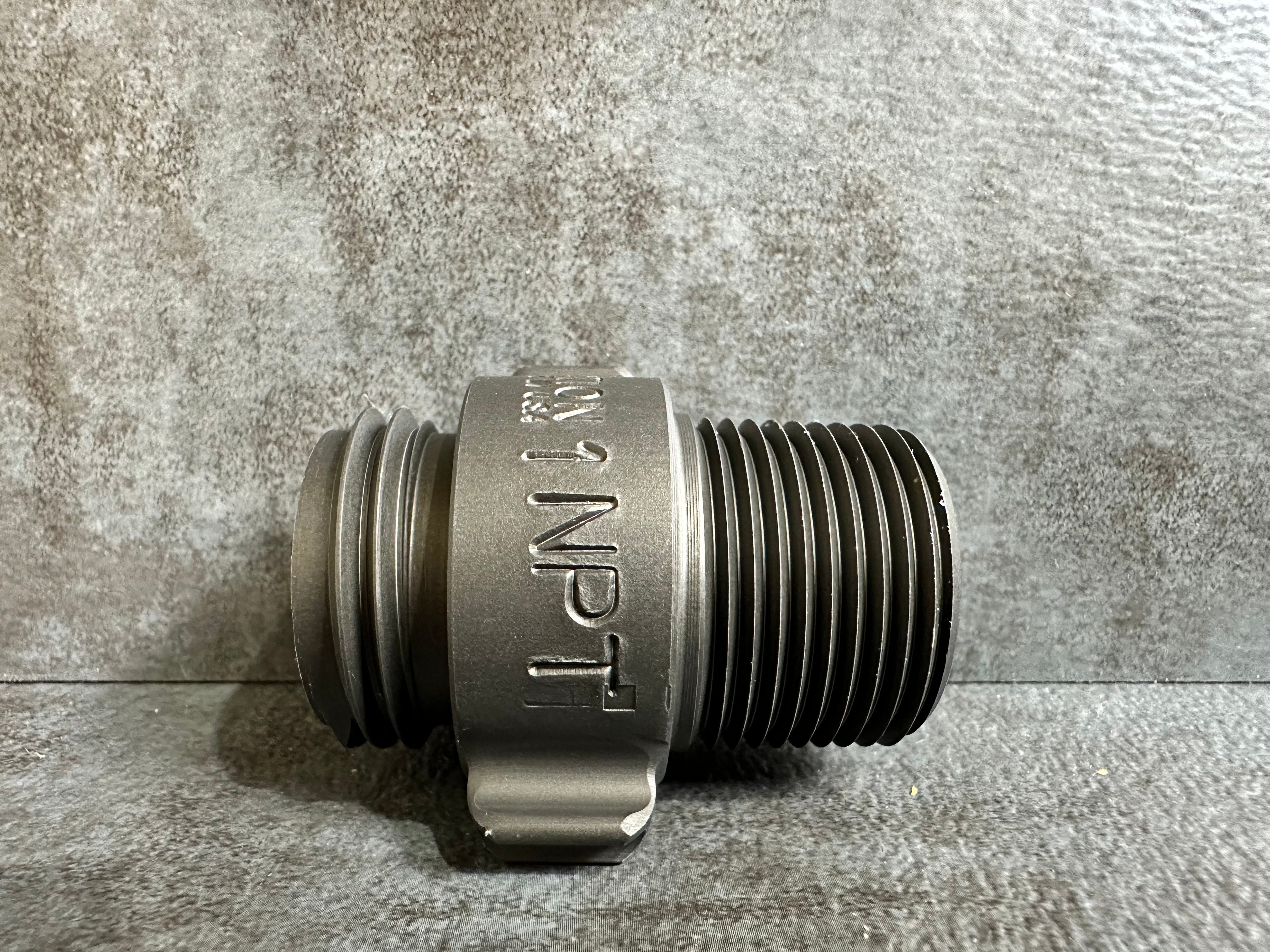 1.5" M.NST X 1.5" M.NPT ALUMINUM ROCKER LUG ADAPTER
