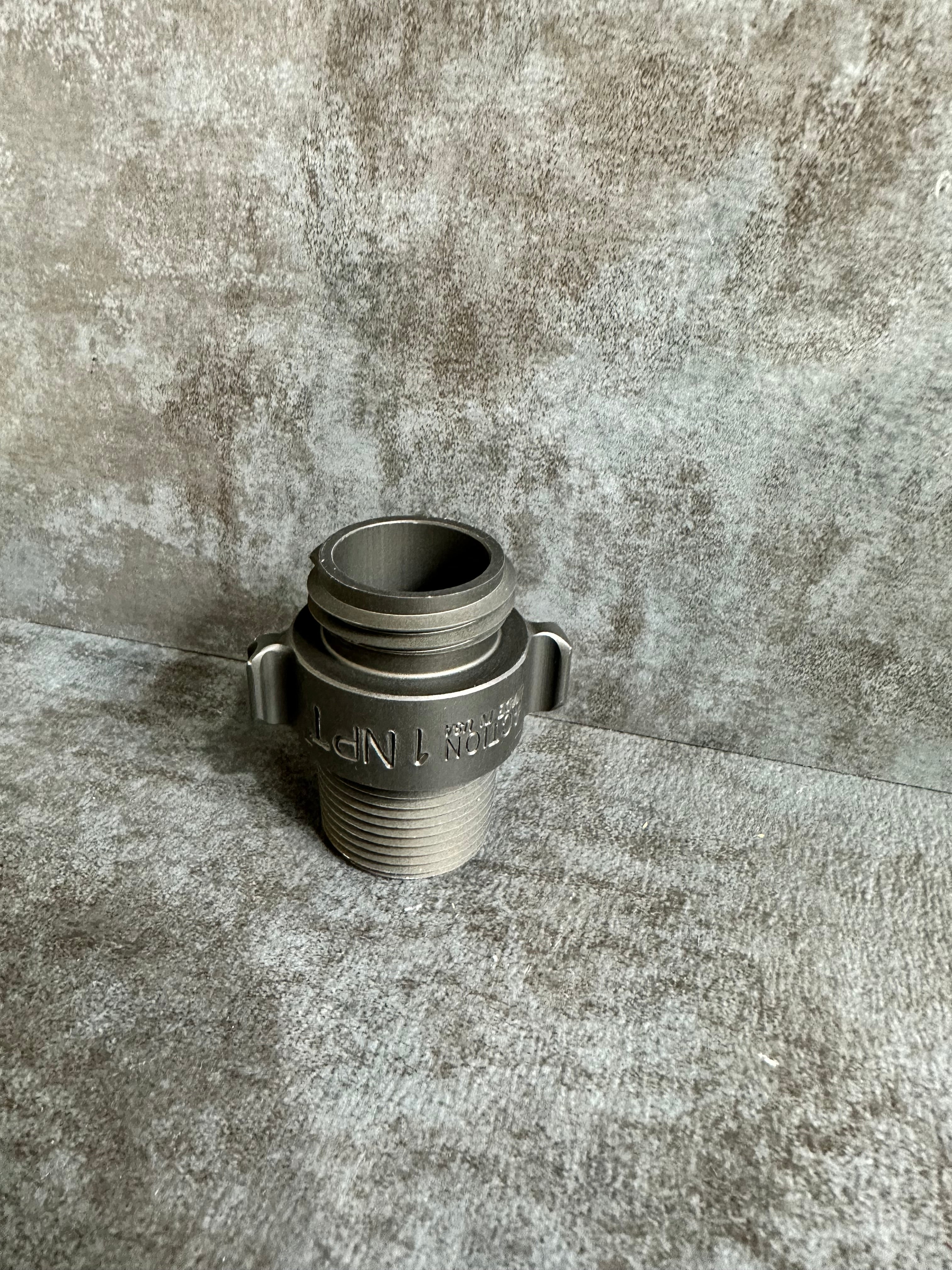 1.5" M.NST X 1.5" M.NPT ALUMINUM ROCKER LUG ADAPTER