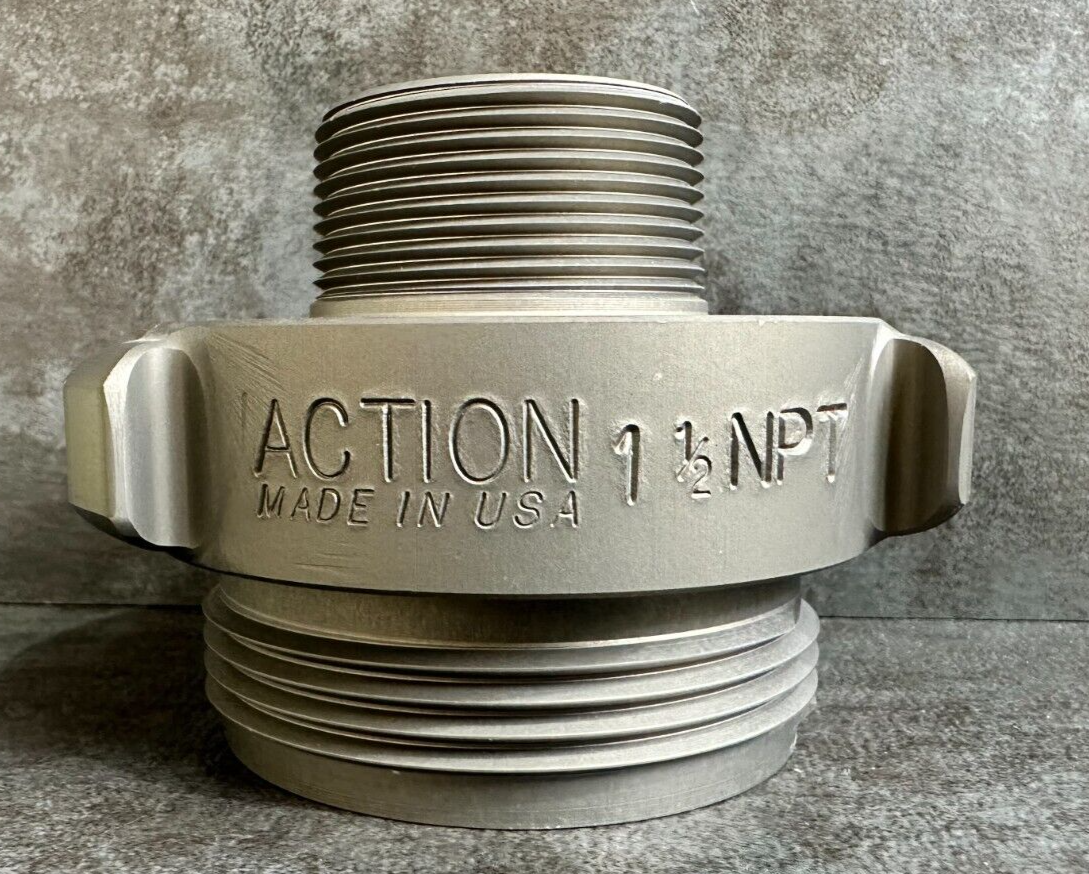 2.5" M.NST X 1.5" M.NPT ALUMINUM ROCKER LUG ADAPTER