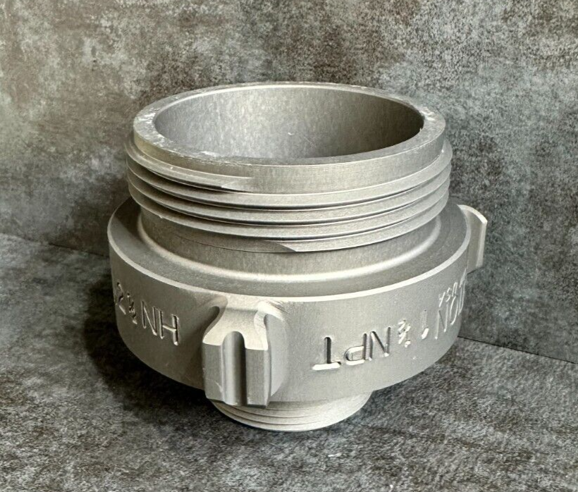 2.5" M.NST X 1.5" M.NPT ALUMINUM ROCKER LUG ADAPTER