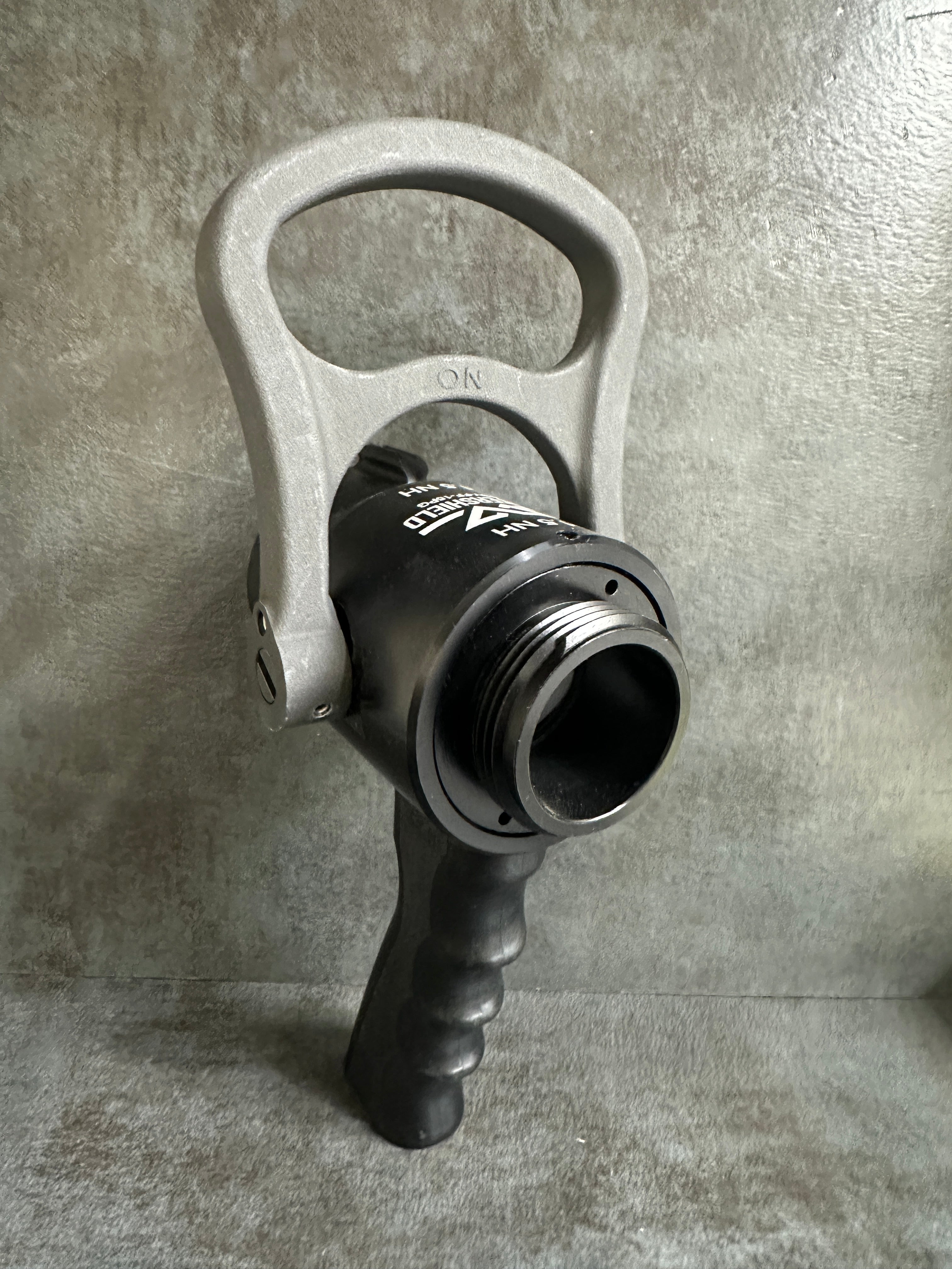 Watershield 1.5" Ball Shutoff W/ 1-1/2" Waterway, Pistol Grip, and full-time swivel - MODEL# WSV-FF-15PG