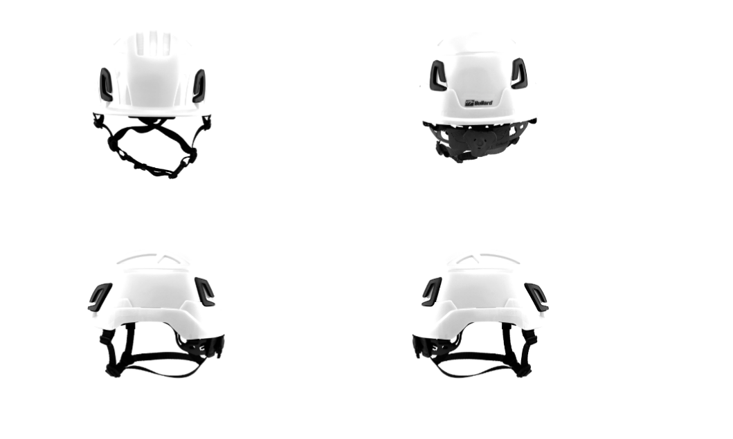 Bullard Adaptix Rescue NFPA Helmet - Vented - Full Silver Striping - MUST BUY 5 HELMETS